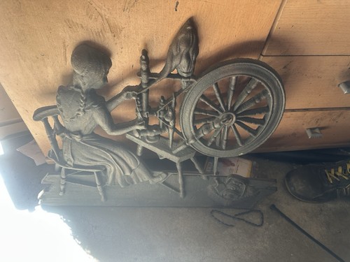 Gusseisen skulptur frau - gusseisen, am