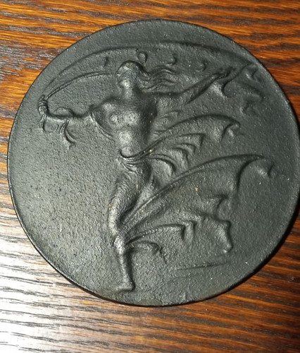 Antike runde wandplakette aus - antike,