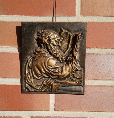 Antikes eisenkunstguss relief - antikes,