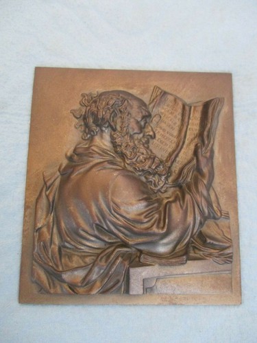 Altes eisenrelief mit gieser - altes,