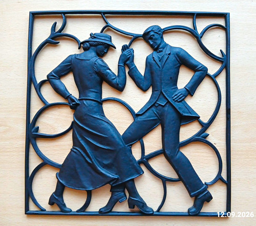 Gusseisen wandrelief wandbild - gusseisen, wandrelief/wandbild