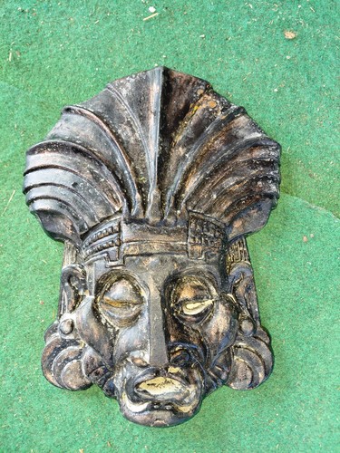 Maske eisen schwer - schwer, antik