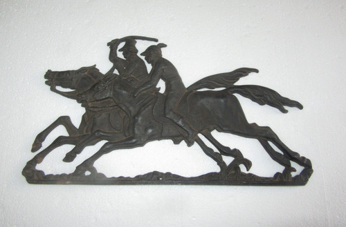 Eisenkunstguss relief reiter - relief,