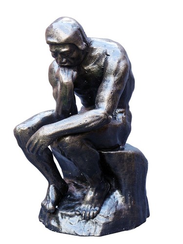Figur der denker - denker, skulptur