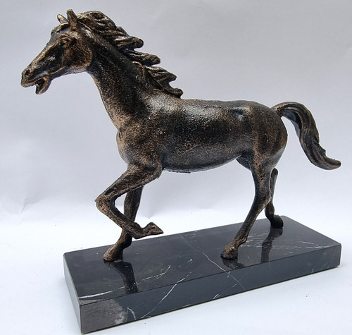 Pferd skulptur gusseisen - pferd,