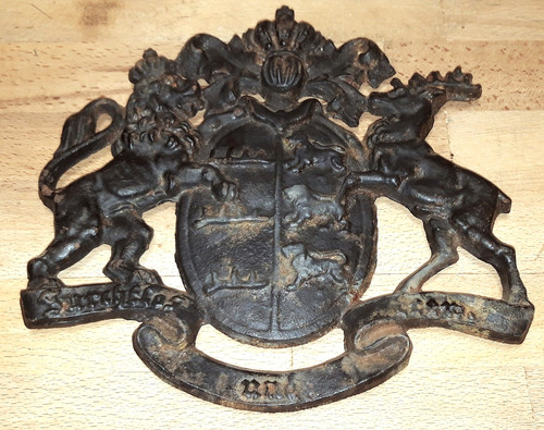 Gusseisen schild wappen - schild,