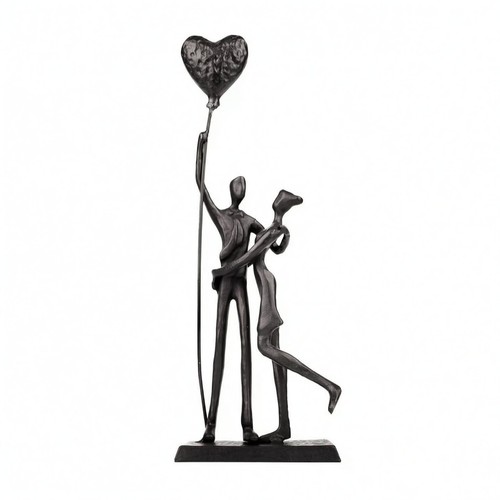Herzballon statue gusseisen - herzballon-statue,