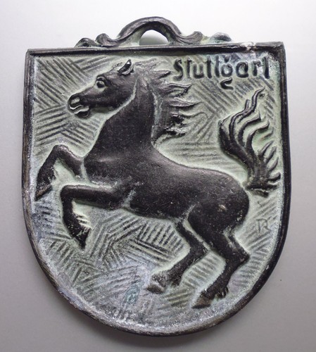 Gusseisen plakette stuttgart - gusseisen,